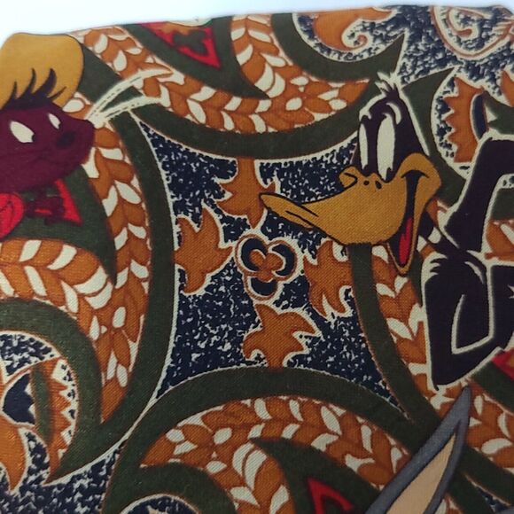 Vintage Set of 2 Looney Tunes Men's Neckties 1993 Bugs Bunny Daffy Duck, Taz - Picture 14 of 14